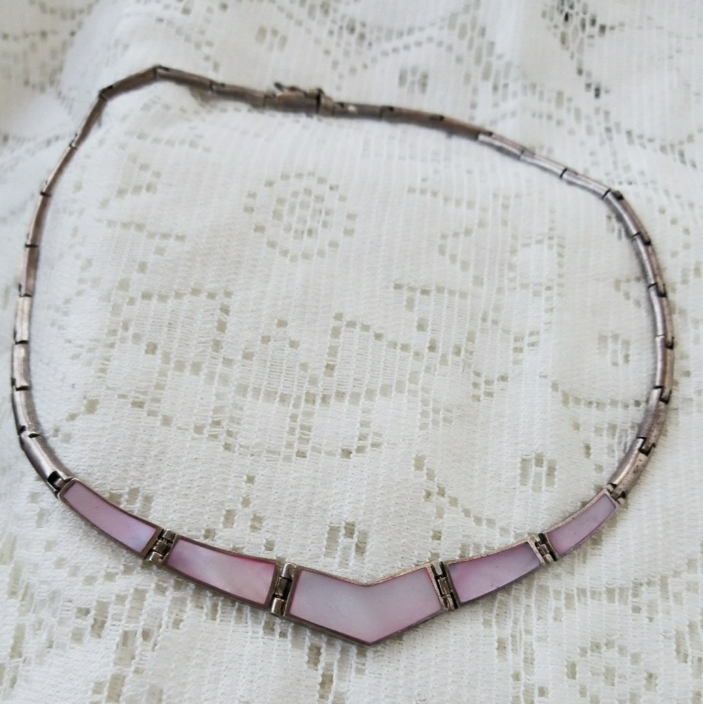 925  AMERICAN INDIAN ANTIQUE HANDCRAFTED NECKLACE